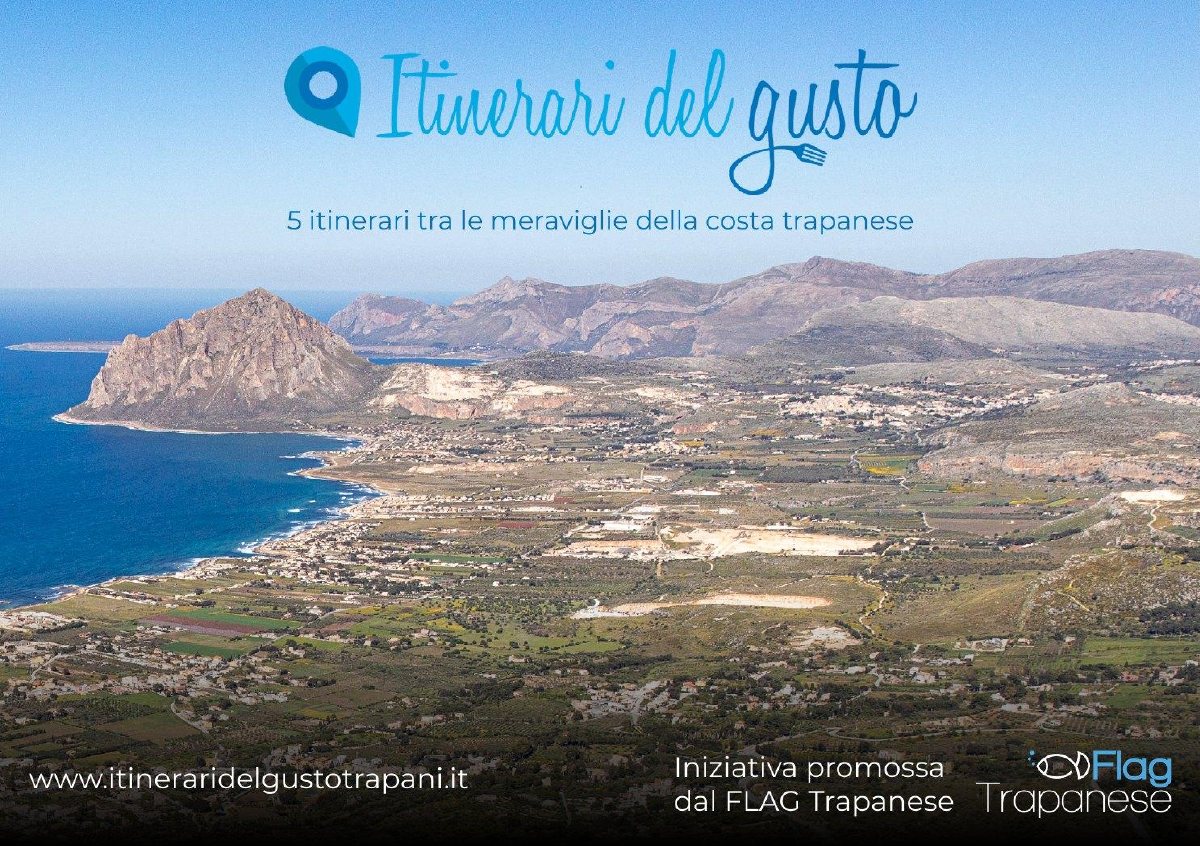 Copertina illustrata della brochure Itinerari del Gusto